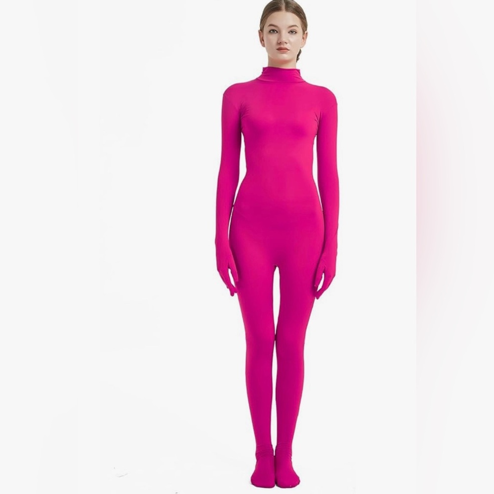 Womens Costume Spandex Unitard
Body Suit Pink - NWOT HALLOWEEN COSTUME